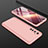 Hard Rigid Plastic Matte Finish Front and Back Cover Case 360 Degrees P01 for Realme X50 Pro 5G Rose Gold