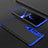 Hard Rigid Plastic Matte Finish Front and Back Cover Case 360 Degrees P01 for Xiaomi Mi 10 Pro Blue and Black