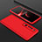 Hard Rigid Plastic Matte Finish Front and Back Cover Case 360 Degrees P01 for Xiaomi Mi 10 Pro Red