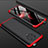 Hard Rigid Plastic Matte Finish Front and Back Cover Case 360 Degrees P01 for Xiaomi Redmi K30 Pro 5G Red and Black