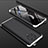 Hard Rigid Plastic Matte Finish Front and Back Cover Case 360 Degrees P01 for Xiaomi Redmi K30 Pro 5G Silver and Black