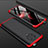 Hard Rigid Plastic Matte Finish Front and Back Cover Case 360 Degrees P01 for Xiaomi Redmi K30 Pro Zoom Red and Black