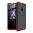 Hard Rigid Plastic Matte Finish Front and Back Cover Case 360 Degrees P02 for OnePlus 7T Pro Red and Black