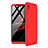 Hard Rigid Plastic Matte Finish Front and Back Cover Case 360 Degrees P02 for Xiaomi Redmi 9i Red
