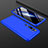 Hard Rigid Plastic Matte Finish Front and Back Cover Case 360 Degrees R01 for Xiaomi Mi Note 10 Blue