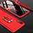 Hard Rigid Plastic Matte Finish Front and Back Cover Case 360 Degrees with Finger Ring Stand for Samsung Galaxy A70 Red