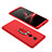 Hard Rigid Plastic Matte Finish Front and Back Cover Case 360 Degrees with Finger Ring Stand for Xiaomi Redmi 5 Plus Red