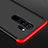 Hard Rigid Plastic Matte Finish Front and Back Cover Case 360 Degrees with Finger Ring Stand for Xiaomi Redmi Note 8 Pro