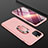 Hard Rigid Plastic Matte Finish Front and Back Cover Case 360 Degrees with Finger Ring Stand R01 for Apple iPhone 11 Pro