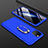 Hard Rigid Plastic Matte Finish Front and Back Cover Case 360 Degrees with Finger Ring Stand R01 for Apple iPhone 11 Pro Blue