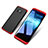 Hard Rigid Plastic Matte Finish Front and Back Snap On Case 360 Degrees M03 for Samsung Galaxy S8 Plus Red and Black