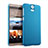 Hard Rigid Plastic Matte Finish Snap On Case for HTC One E9 Plus Sky Blue