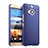 Hard Rigid Plastic Matte Finish Snap On Case for HTC One M9 Plus Blue