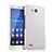 Hard Rigid Plastic Matte Finish Snap On Case for Huawei Honor 3X G750 White