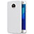 Hard Rigid Plastic Matte Finish Snap On Case for Motorola Moto Z2 Play White