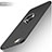 Hard Rigid Plastic Matte Finish Snap On Case with Finger Ring Stand A01 for Apple iPhone 6S Plus Black