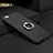 Hard Rigid Plastic Matte Finish Snap On Case with Finger Ring Stand A01 for Apple iPhone 6S Plus Black