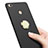 Hard Rigid Plastic Matte Finish Snap On Case with Finger Ring Stand A02 for Xiaomi Mi Max 2 Black