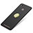 Hard Rigid Plastic Matte Finish Snap On Case with Finger Ring Stand A02 for Xiaomi Redmi 3 High Edition Black