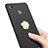 Hard Rigid Plastic Matte Finish Snap On Case with Finger Ring Stand A02 for Xiaomi Redmi 3S Black