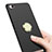 Hard Rigid Plastic Matte Finish Snap On Case with Finger Ring Stand A02 for Xiaomi Redmi 4A Black