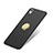 Hard Rigid Plastic Matte Finish Snap On Case with Finger Ring Stand A03 for Huawei Honor Holly 3 Black