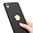 Hard Rigid Plastic Matte Finish Snap On Case with Finger Ring Stand A03 for Huawei Honor Holly 3 Black