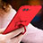 Hard Rigid Plastic Matte Finish Snap On Case with Finger Ring Stand A04 for Huawei Honor V10 Red