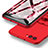Hard Rigid Plastic Matte Finish Snap On Case with Finger Ring Stand A04 for Huawei Honor V10 Red