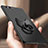 Hard Rigid Plastic Matte Finish Snap On Case with Finger Ring Stand A04 for Huawei P10 Plus Black