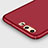 Hard Rigid Plastic Matte Finish Snap On Case with Finger Ring Stand A05 for Huawei P10 Red