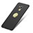 Hard Rigid Plastic Matte Finish Snap On Case with Finger Ring Stand for Huawei G9 Plus Black