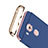 Hard Rigid Plastic Matte Finish Snap On Case with Finger Ring Stand for Huawei G9 Plus Blue