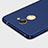 Hard Rigid Plastic Matte Finish Snap On Case with Finger Ring Stand for Huawei Y7 Prime Blue