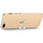 Hard Rigid Plastic Matte Finish Snap On Case with Finger Ring Stand for OnePlus 5 Gold