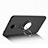 Hard Rigid Plastic Matte Finish Snap On Case with Finger Ring Stand for Xiaomi Redmi 5 Black