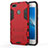 Hard Rigid Plastic Matte Finish Snap On Case with Stand for Huawei Enjoy 7 Red