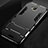 Hard Rigid Plastic Matte Finish Snap On Case with Stand for Huawei Y6 Pro Black