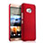 Hard Rigid Plastic Matte Finish Snap On Cover for HTC One Me Red