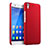 Hard Rigid Plastic Matte Finish Snap On Cover for Huawei Y6 Red