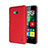 Hard Rigid Plastic Matte Finish Snap On Cover for Microsoft Lumia 640 Red