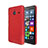 Hard Rigid Plastic Matte Finish Snap On Cover for Microsoft Lumia 640 XL Lte Red