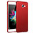 Hard Rigid Plastic Matte Finish Snap On Cover for Samsung Galaxy A3 (2017) SM-A320F Red