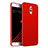 Hard Rigid Plastic Matte Finish Snap On Cover for Samsung Galaxy C8 C710F Red