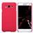 Hard Rigid Plastic Matte Finish Snap On Cover for Samsung Galaxy E5 SM-E500F E500H Red