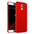 Hard Rigid Plastic Matte Finish Snap On Cover for Samsung Galaxy J7 Plus Red