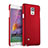 Hard Rigid Plastic Matte Finish Snap On Cover for Samsung Galaxy Note 4 SM-N910F Red