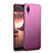 Hard Rigid Plastic Matte Finish Snap On Cover M02 for Huawei P20 Purple
