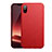 Hard Rigid Plastic Matte Finish Twill Case for Apple iPhone Xs Max Red