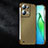 Hard Rigid Plastic Matte Finish Twill Snap On Case Cover T01 for Oppo Reno8 Pro 5G Gold